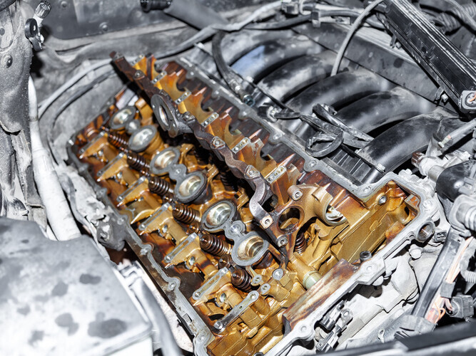 valve over an engine