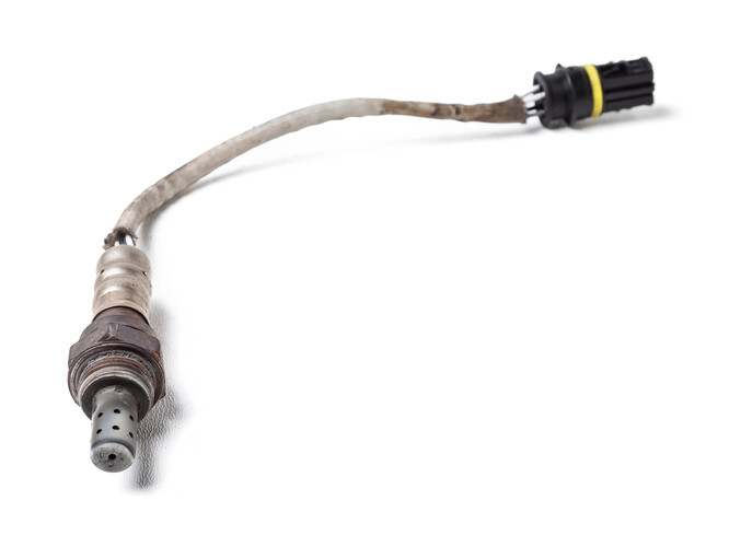 car oxygen sensor on a white background