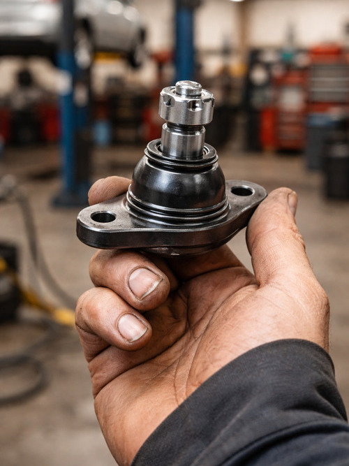 hand holding a ball joint